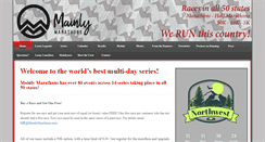 Desktop Screenshot of mainlymarathons.com